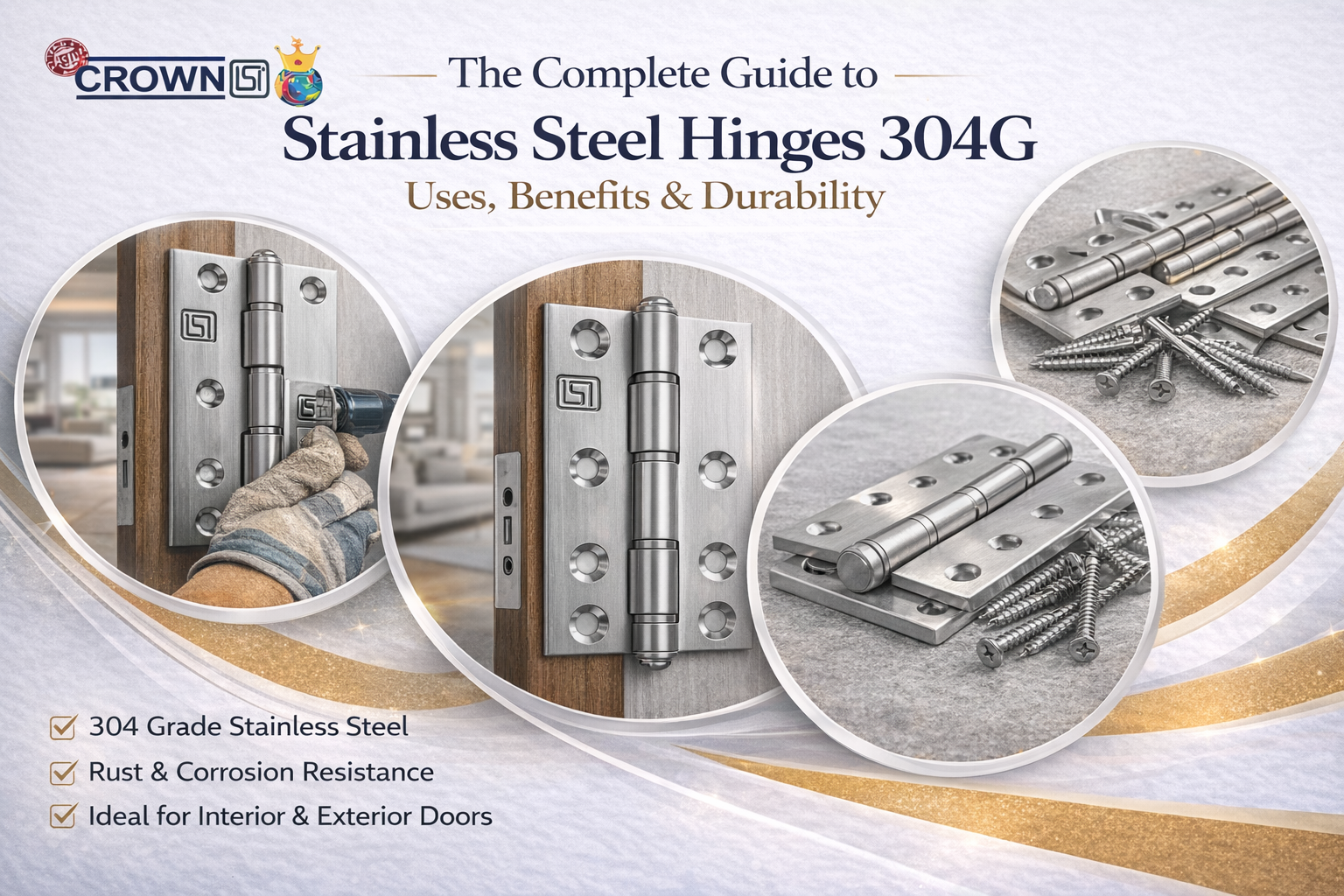 The Complete Guide to Stainless Steel Hinges 304G: Uses, Benefits & Durability