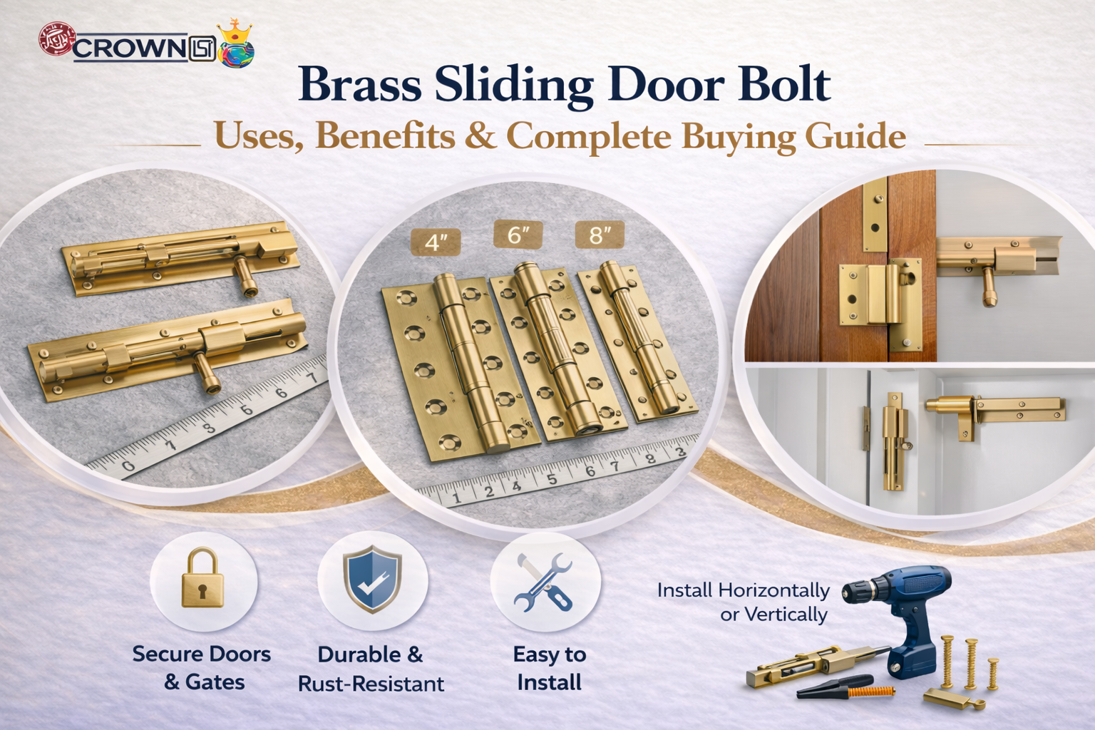 Brass Sliding Door Bolt: Uses, Benefits & Complete Buying Guide