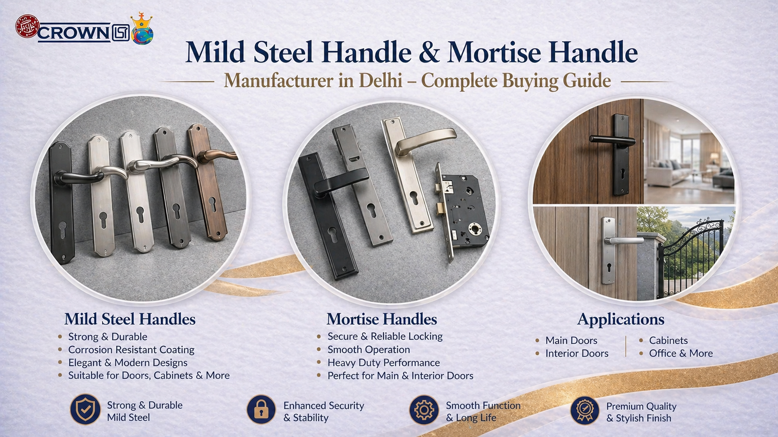 Mild Steel Handle & Mortise Handle Manufacturer in Delhi – Complete Buying Guide