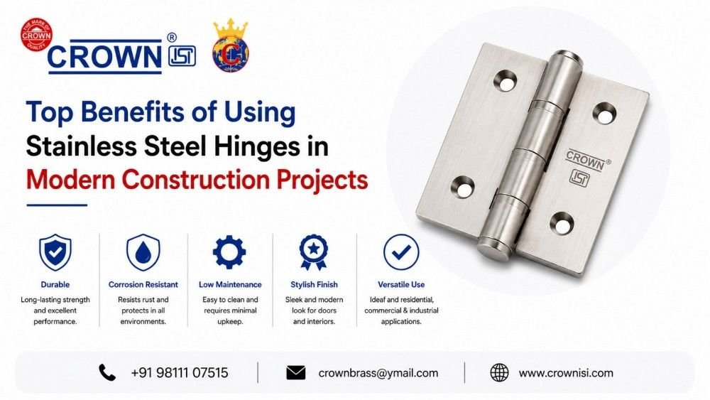Top Benefits of Using Stainless Steel Hinges in Modern