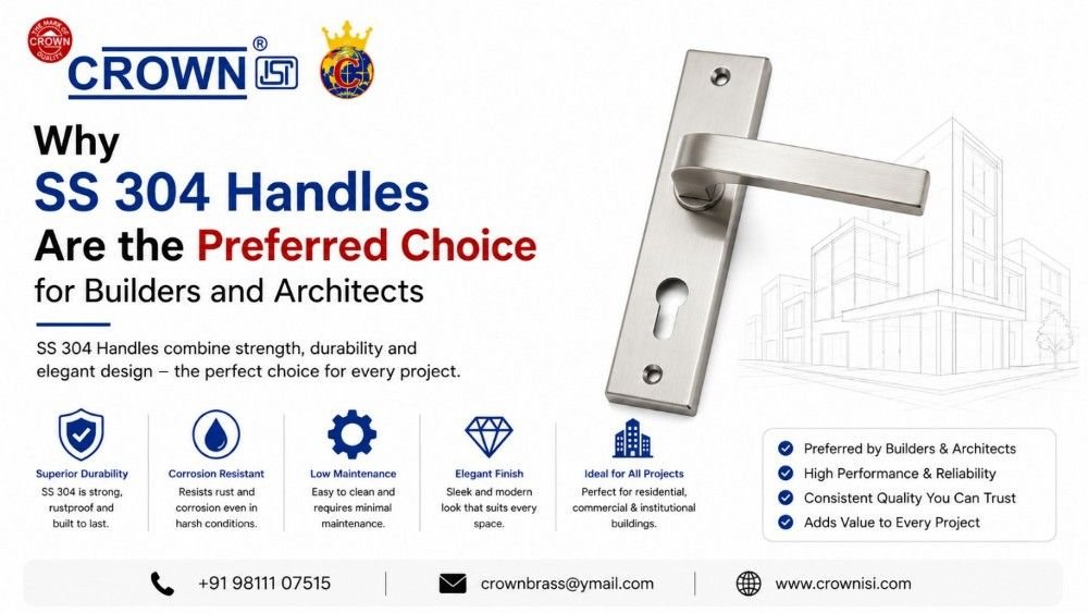 Why SS 304 Handles Are the Preferred Choice for Builders and Architects