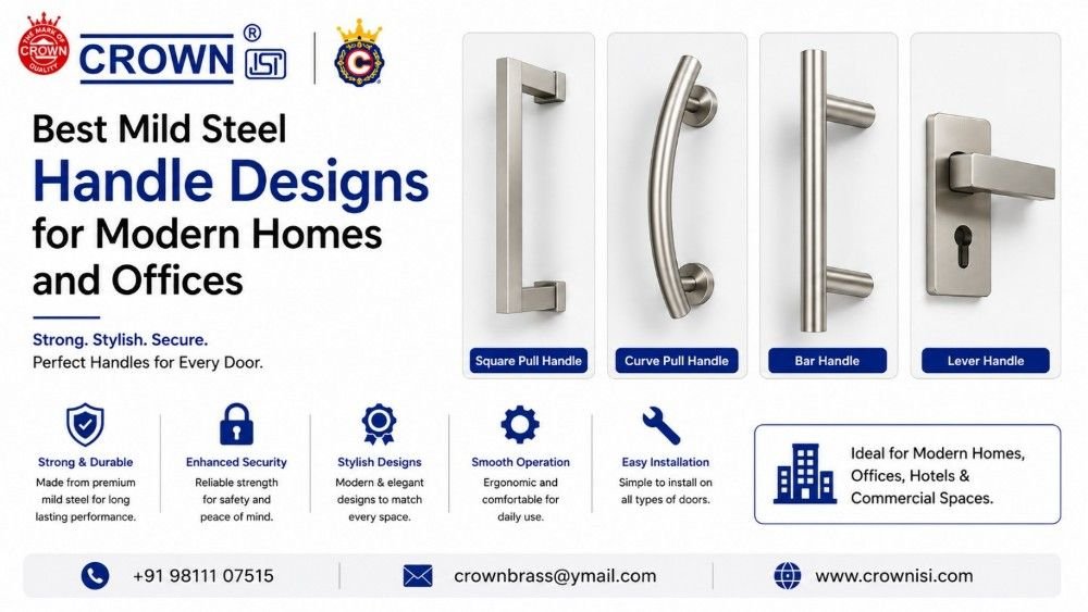 Best Mild Steel Handle Designs for Modern Homes and Offices