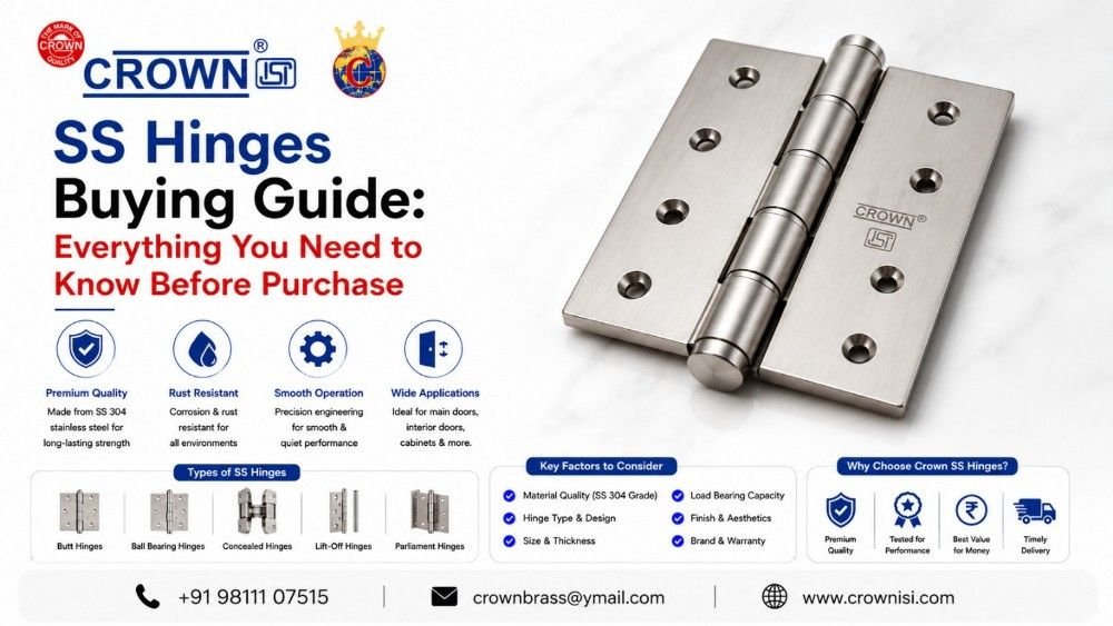 SS Hinges Buying Guide: Everything You Need to Know Before Purchase