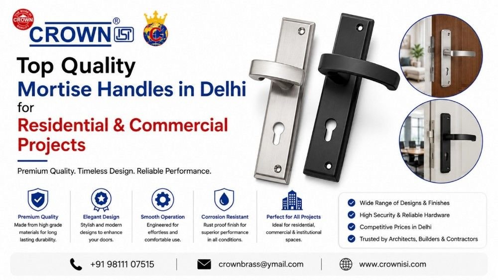 Top Quality Mortise Handles in Delhi for Residential and Commercial Projects