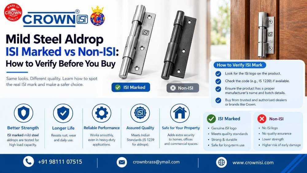 Mild Steel Aldrop ISI Marked vs Non-ISI: How to Verify Before You Buy