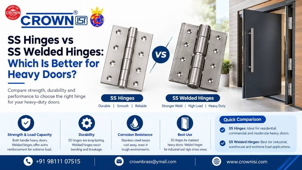 SS Hinges vs SS Welded Hinges: Which Is Better for Heavy Doors?