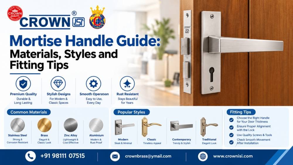 Mortise Handle Guide: Materials, Styles and Fitting Tips