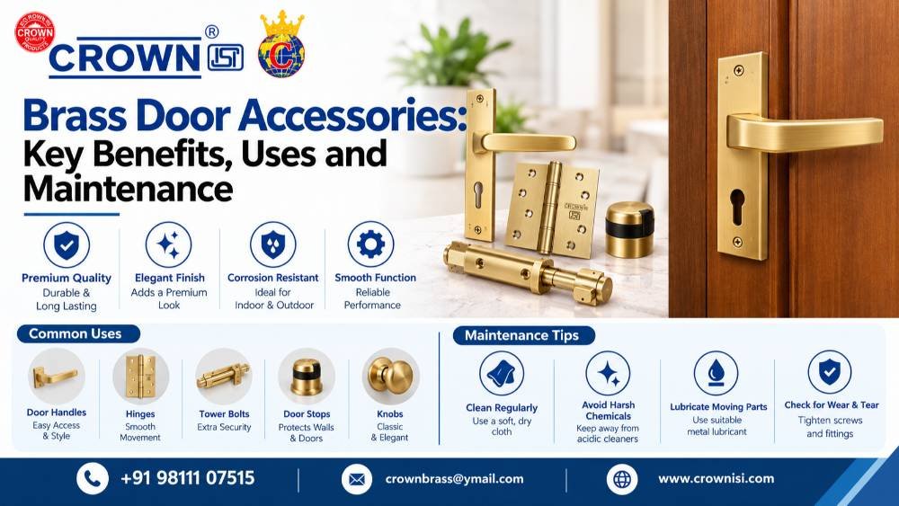 Brass Door Accessories: Key Benefits, Uses and Maintenance