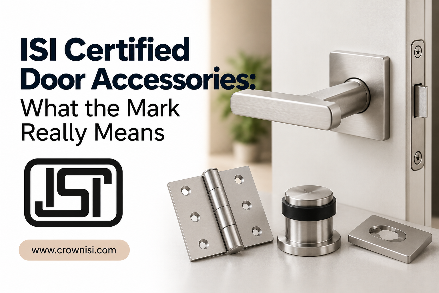 ISI Certified Door Accessories: What the Mark Really Means